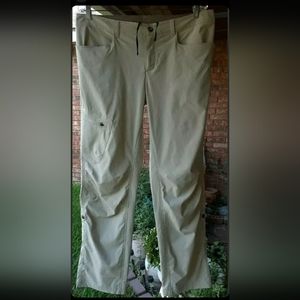 NEW Womens Sz12 W35-36" x L31" Patagonia STRETCH Stone Beige Outdoor Trail Pant